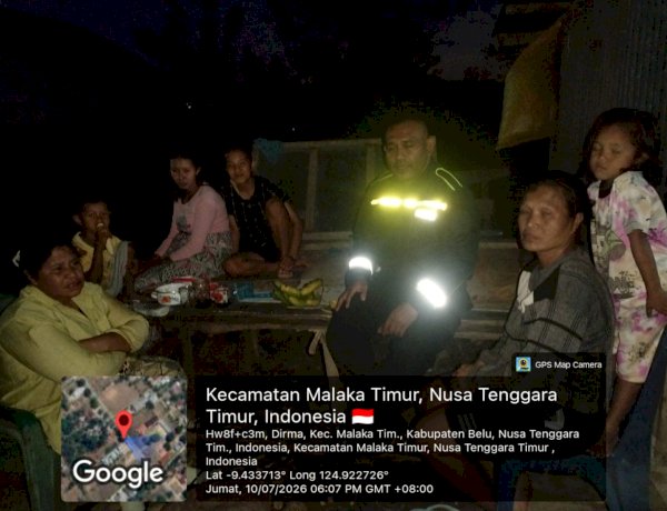 Patroli Dialogis Polsek Malaka Timur Perkuat Kamtibmas, Warga Diajak Bersama Cegah Kejahatan